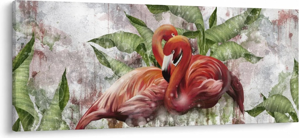 Obraz - Plameniaky (120x50 cm)