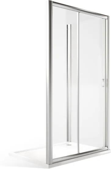 Roltechnik XXL posuvné sprchové dvere MD2 + MB v kombinácii s pevnou stenou 120 cm 80 cm