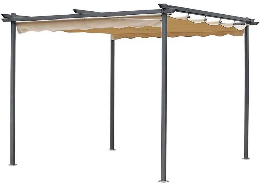 Záhradný pavilón / pergola 2,6x2,6x2,2 m béžová