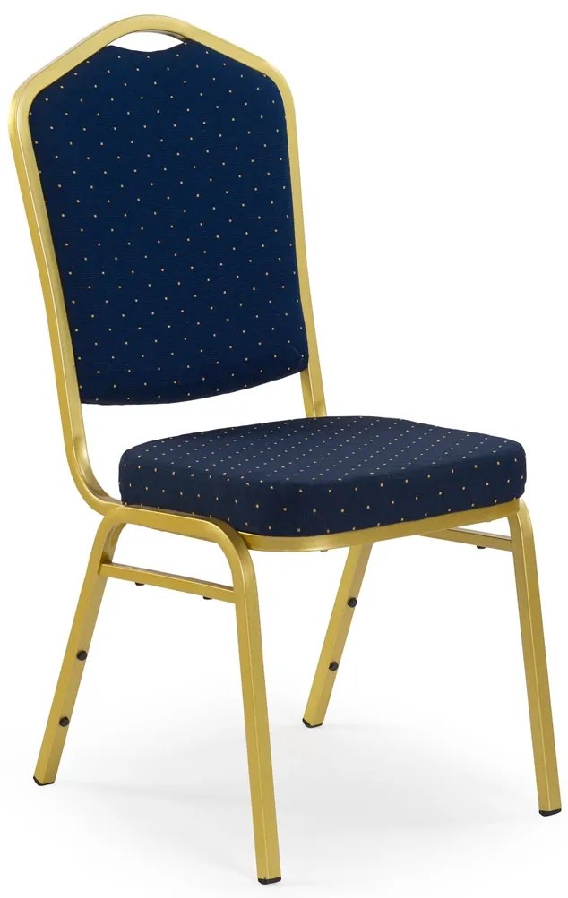 HALMAR K66 jedálenská stolička modrá / zlatá