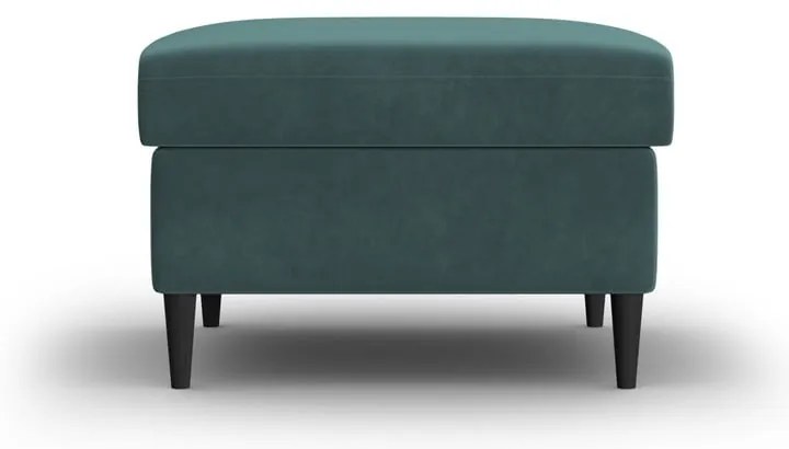 Zamatová podnožka v petrolejovej farbe Kyoto – Cosmopolitan Design