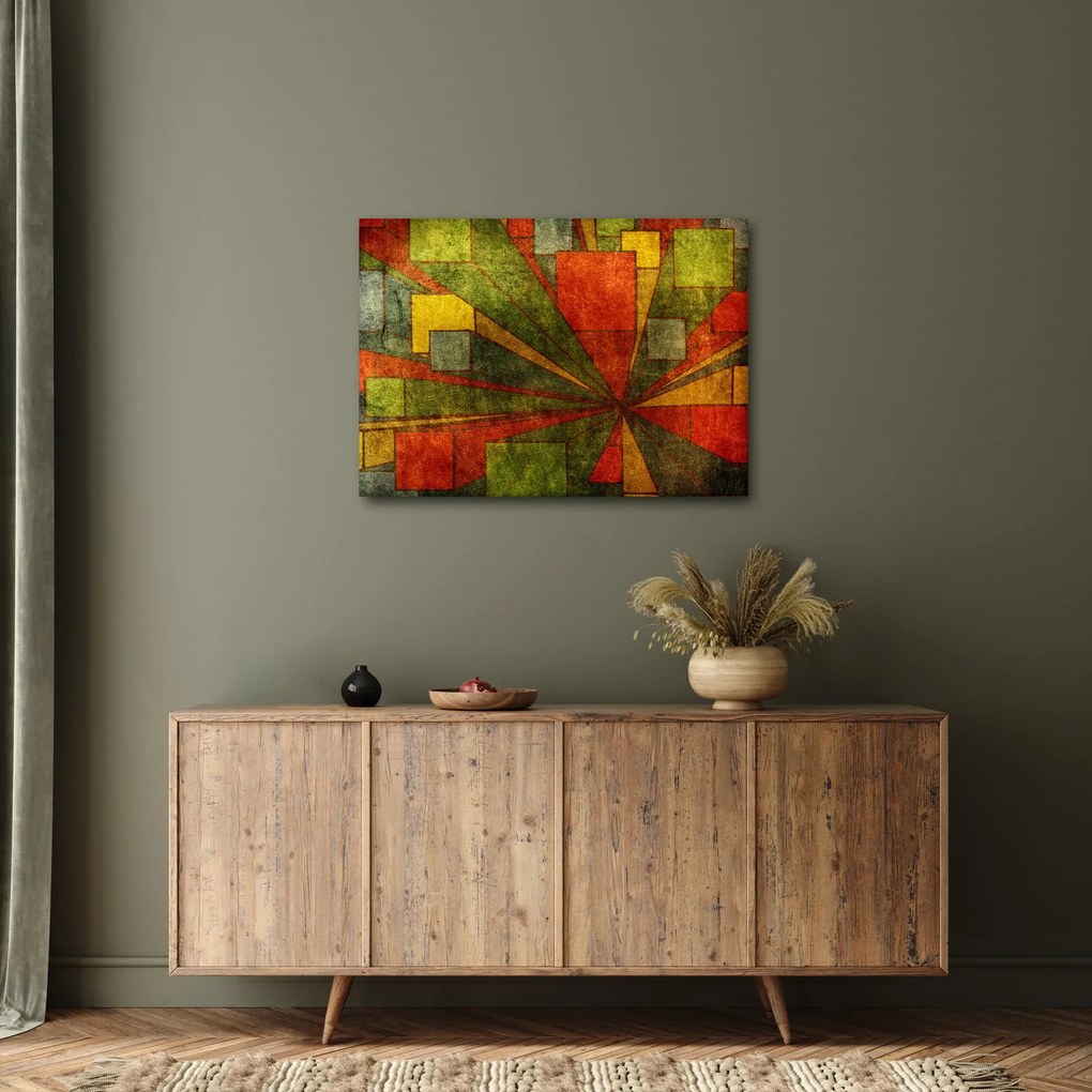 Obraz geometrické abstrakcie (70x50 cm)