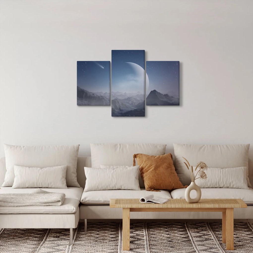 Obraz - Nebo nad skalami (90x60 cm)