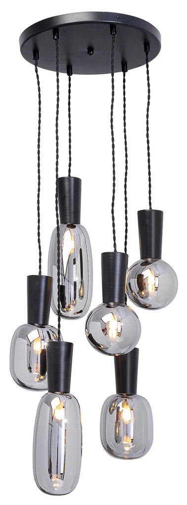 Romeo závesná lampa sivá Ø38 cm