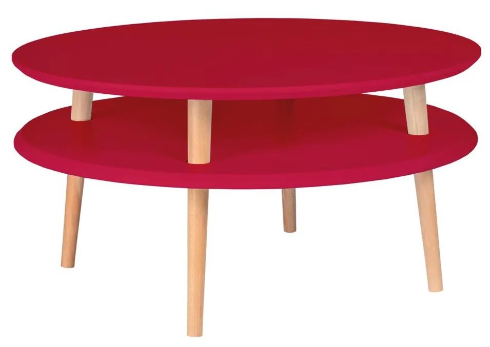 RAGABA Ufo konferenčný stôl nízky, červená