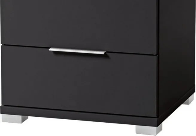 Vyšší nočný stolík Anton, čierný