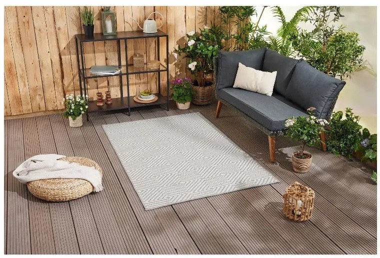 Livarno home Koberec do exteriéru, 120 x 180 cm (bledosivá) (100391053)