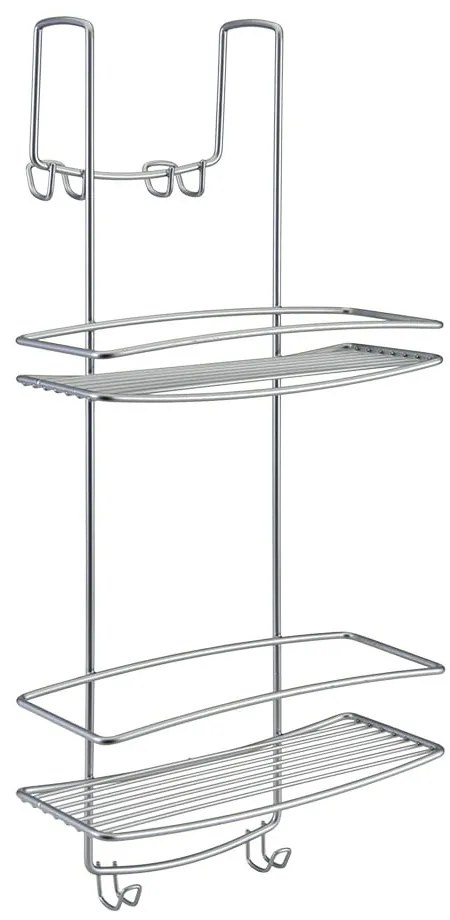 Závesná polička do kúpelne s 2 poschodiami Metaltex Onda