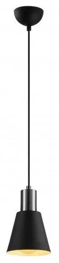 Luster na lanku KEM 1xE27/40W/230V čierna