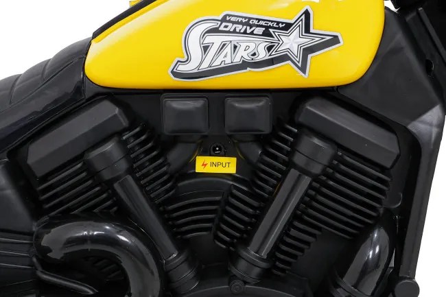 Elektrická motorka STAR žltá