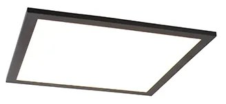 Stropné svietidlo čierne 40 cm vrátane LED s diaľkovým ovládaním - Live