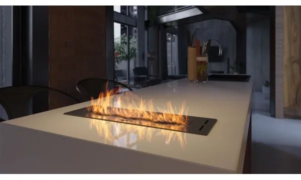 InFire - Vstavaný BIO krb 7,5x50 cm 3,5kW čierna