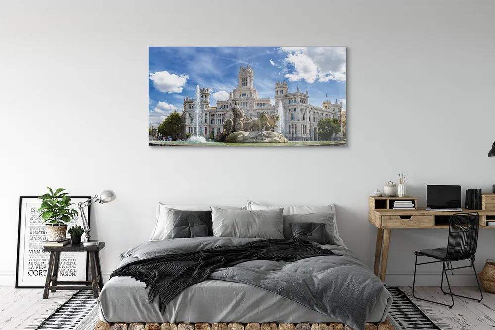 Obraz na akrylátovom skle Spain fountain palace madrid 140x70 cm