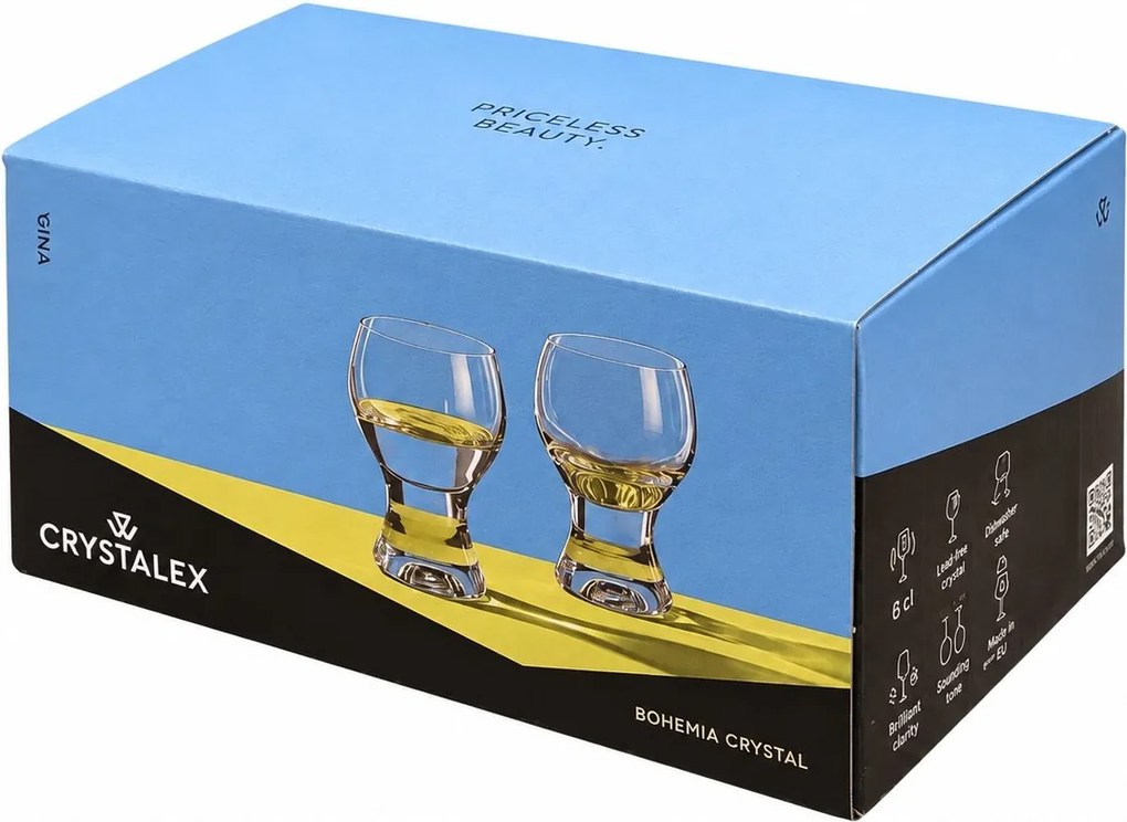 Crystalex poháre na destiláty Gina 60 ml 6 ks