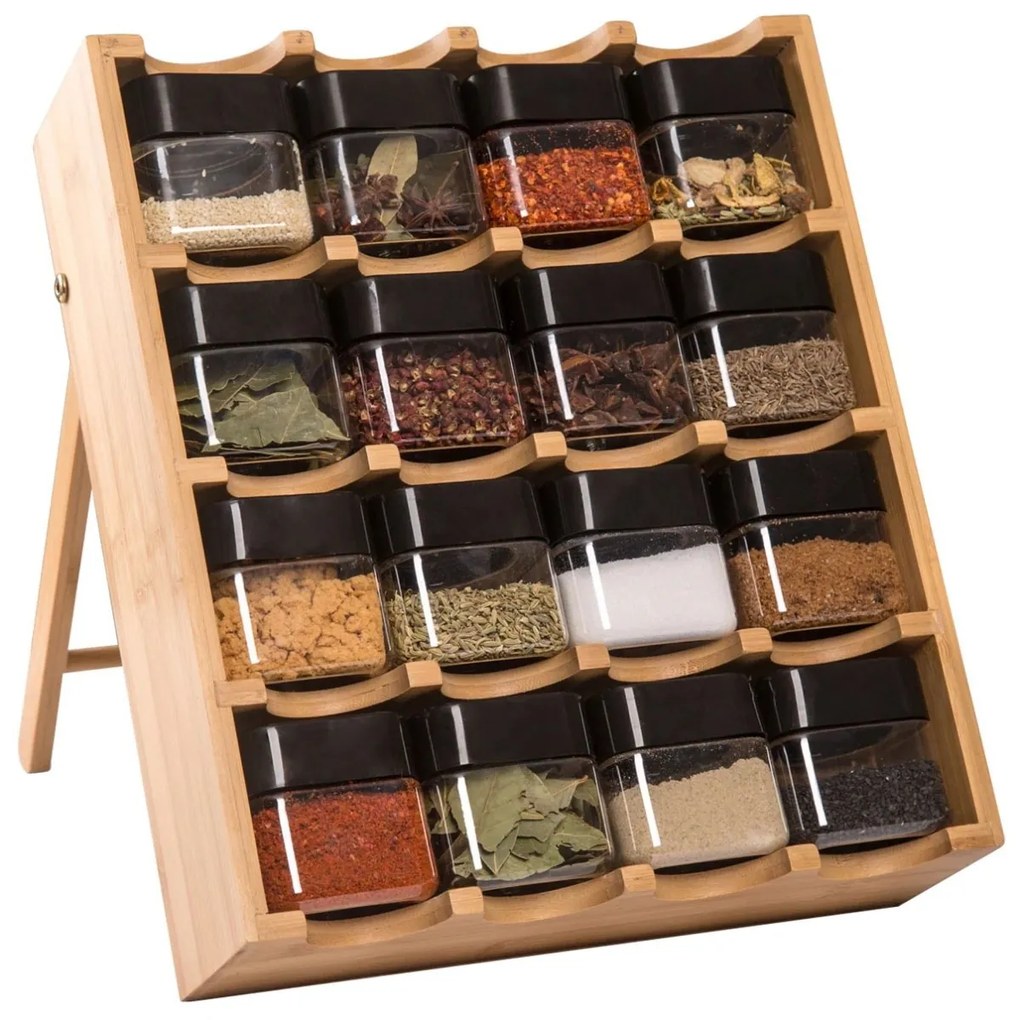 Bambusový stojan na korenie LADER hnedý