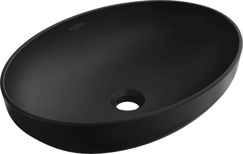 Mexen Cornelia umývadlo na dosku 50 x 37 cm, čierna matná - 21885085
