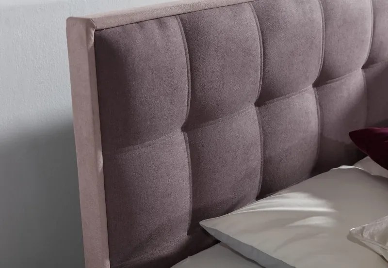 Posteľ Boxspring Damasia 200 x 180, hnedá / béžová (DMS 10)