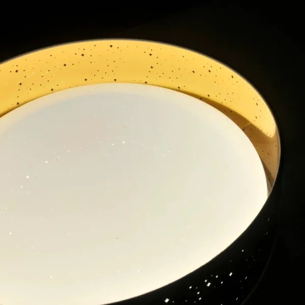 LED Stropné svietidlo TULUZA LED/24W/230V pr. 40 cm čierna