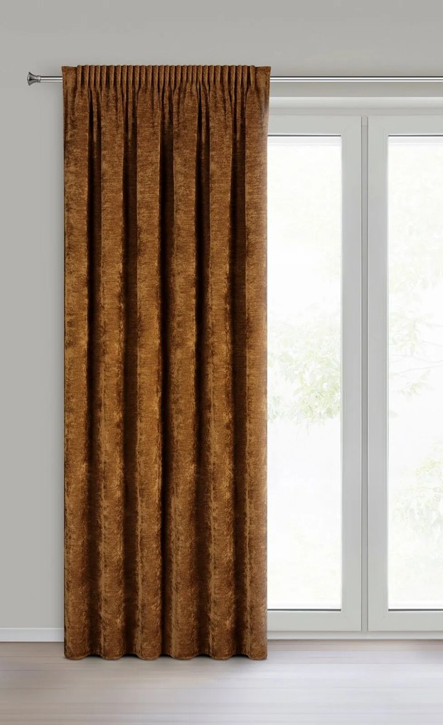 ZATEMŇOVACÍ ZÁVES NA PÁSKE NESKA 140X270 CM MEDOVÁ