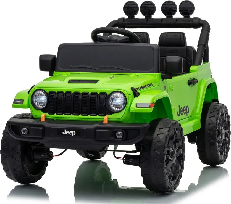 LEAN CARS Akumulátorové vozidlo Jeep Rubicon DK-JWR558 24 V, zelené