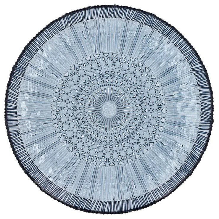 Modrý sklenený servírovací tanier ø 30 cm Kusintha – Bitz