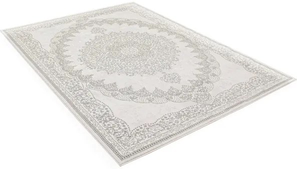 Koberec Allora Plus F345A ornament, strieborný / sivý