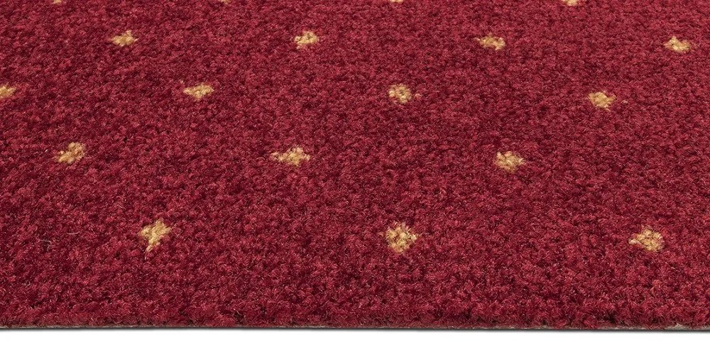 Metrážny koberec Akzento New 10, záťažový, na mieru, šíře 4m, červená, ab (mriežka), chodba / predsieň, ITC