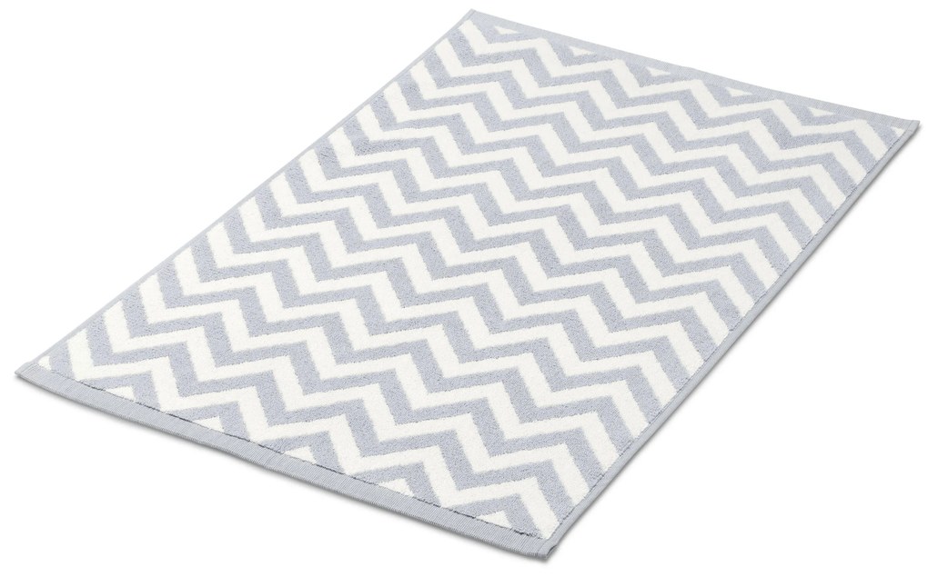 Predložka pred sprchovací kút, sivo-biela