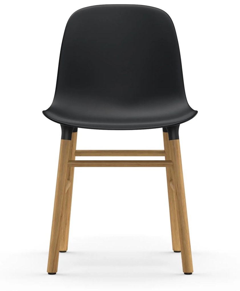 Stolička Form Chair – čierna/dub