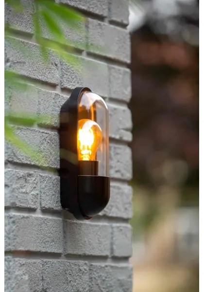 Lucide 29897/01/30 - Vonkajšie nástenné svietidlo CAPSULE 1xE27/15W/230V IP54
