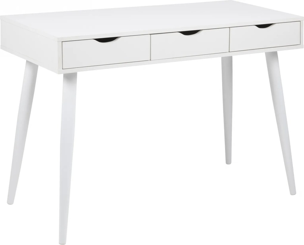 Bighome - Písací stôl NEPTUN 110 cm, biela