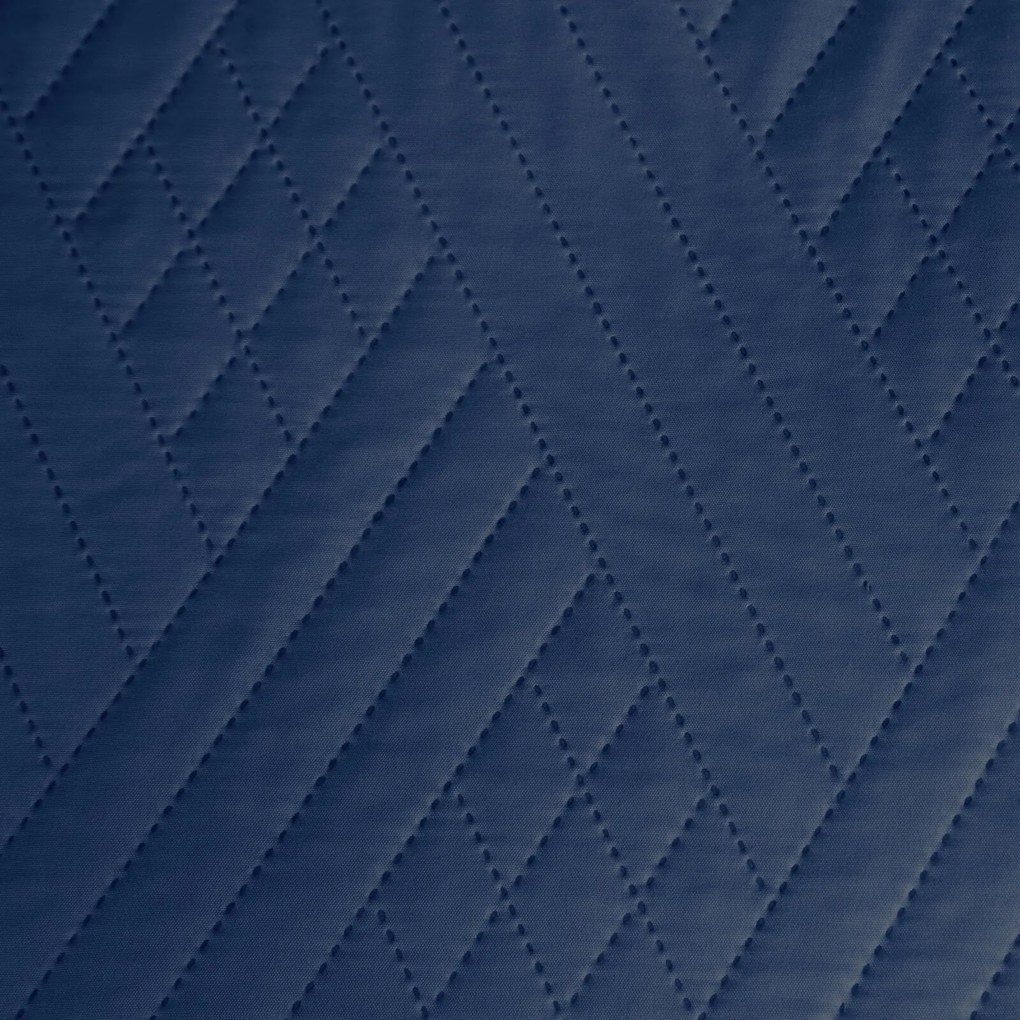 EUROFIRANY SADA PREHOZ NA POSTEĽ + OBLIEČKA NA VANKÚŠ BONI1 200X220 CM, 2 KS 40X40 CM TMAVOMODRÝ