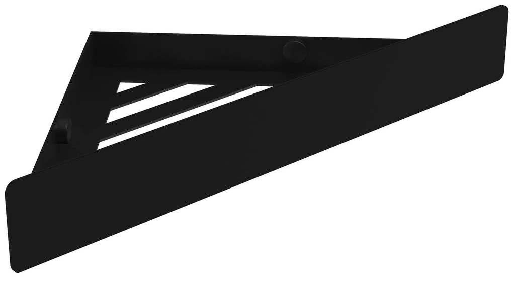 Rea Rea, kúpeľňová polica 285x145x40 mm, SF07, čierna matná, REA-06012