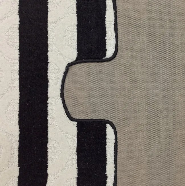 Sada kúpeľňových koberčekov Montana Said XL Black