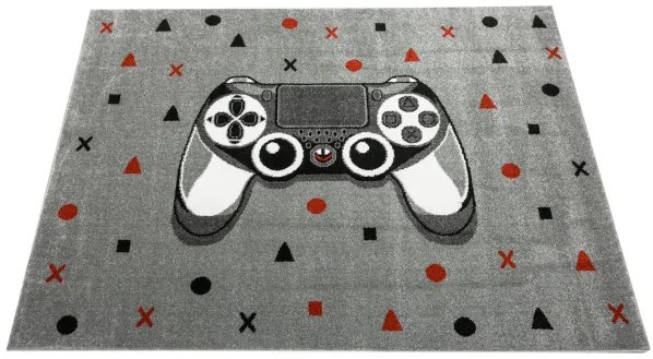 Koberec Lima G928C Gamepad svetlosivý / tmavosivý