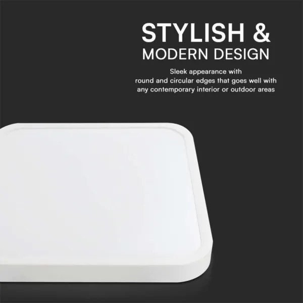 LED Kúpeľňové stropné svietidlo LED/18W/230V 6500K IP44 25x25 cm biela