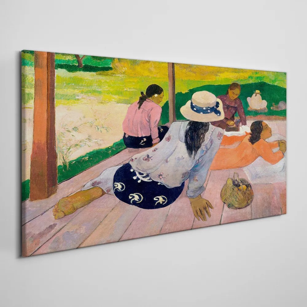 Obraz Canvas Siesta tahiti Paul Gauguin