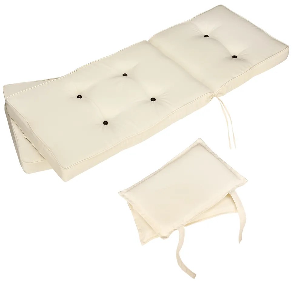 InternetovaZahrada Sada 2ks podušiek 118x45x7cm - krémová
