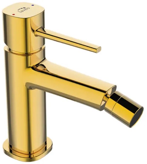 Laveo Pola, bidetová batéria h-146, zlatá lesklá, LAV-BAP_G32D