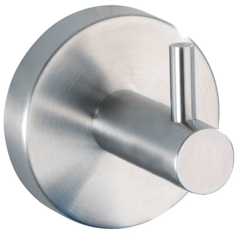 Nástenný háčik z nehrdzavejúcej ocele v matne striebornej farbe Bosio – Wenko