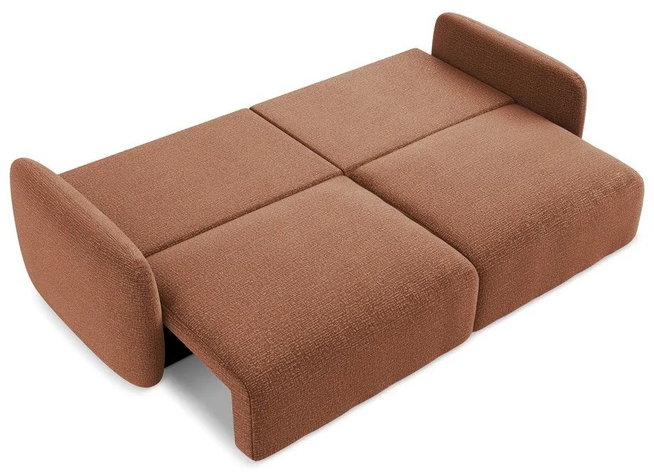 Rozkladacia/s úložným priestorom pohovka v tehlovej farbe 238 cm Kalena – Makamii