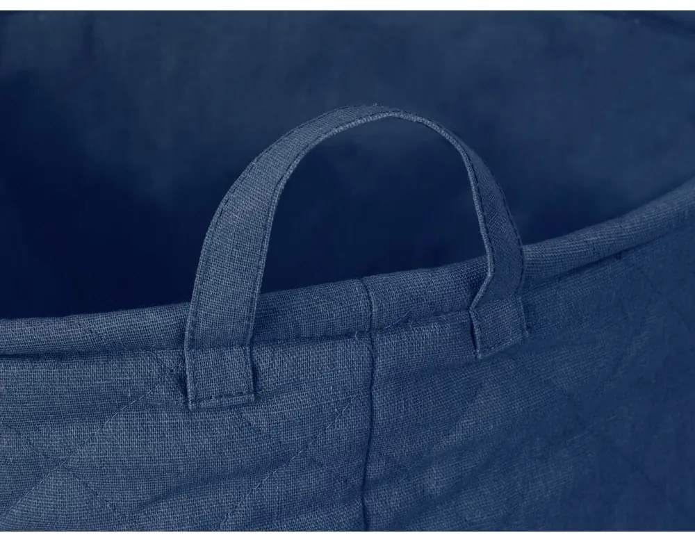 Tmavomodrý látkový kôš na bielizeň 67 l Tom Tailor – Wenko