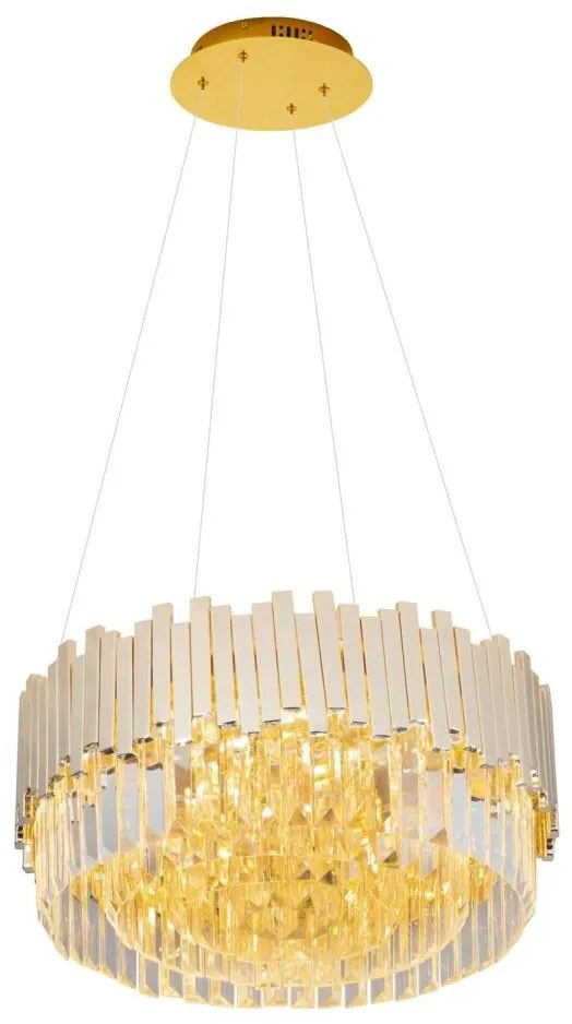 MAXLIGHT P0368 - Luster na lanku TREND 8xE14/40W/230V pr. 45 cm zlatá