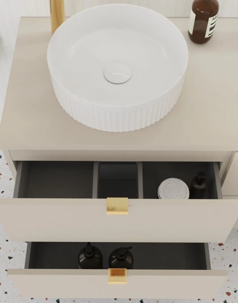 Kúpeľňová skrinka pod umývadlo s doskou 60 cm, sada Dalia (SET-DC B 60CM)