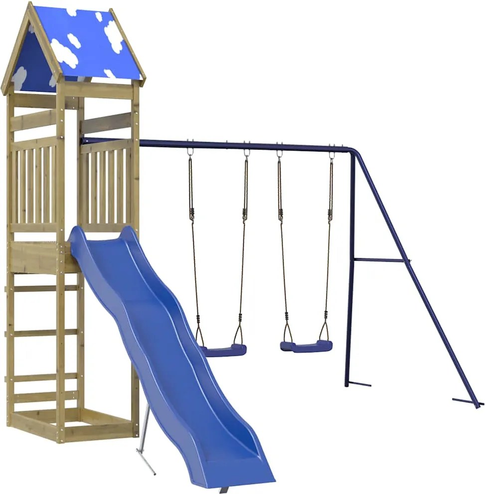 vidaXL Vonkajšia súprava na hranie impregnovaná borovica