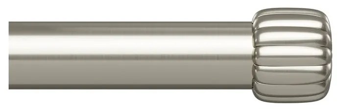 Oceľová roztiahnuteľná garniža v striebornej farbe 168 - 305 cm Cleo – Umbra