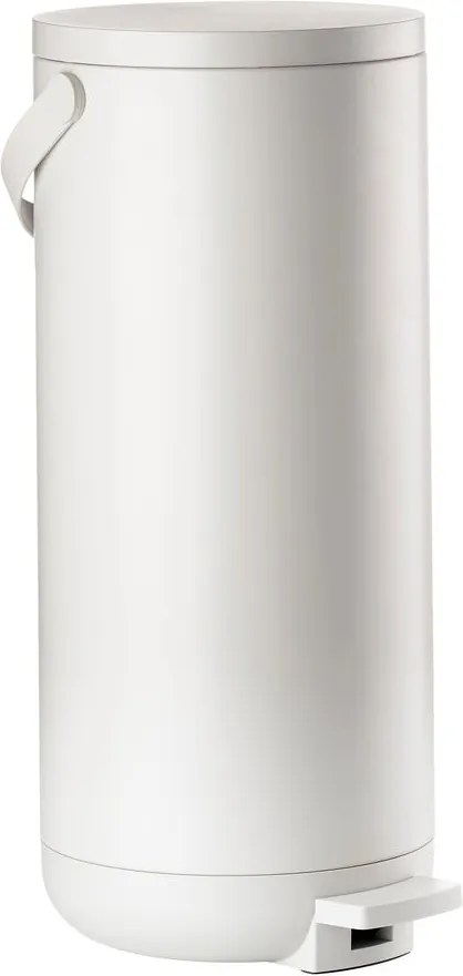 Biely nášľapný plastový odpadkový kôš 35 l Circular – Zone