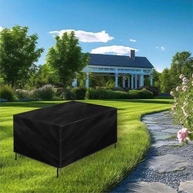 Ochranný kryt na záhradný nábytok - čierny