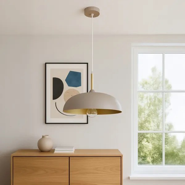 Brilagi - Luster na lanku ABRAHAM 1xE27/60W/230V pr. 45 cm béžová