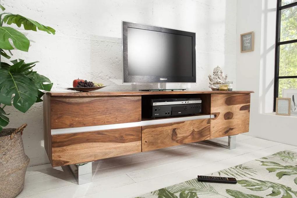 Luxusný TV stolík Massive S 160 cm sheesham - Skladom na SK
